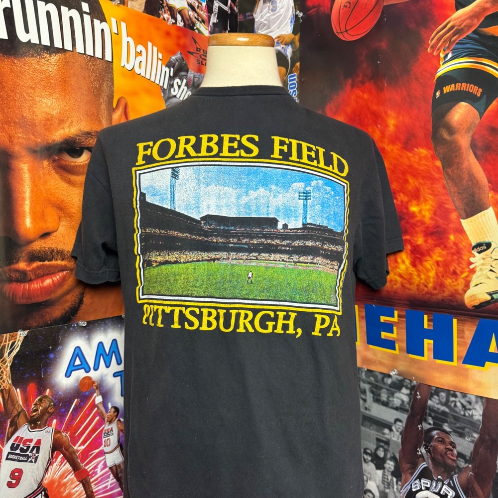 Vintage 90s Pittsburgh Pirates Bill Mazeroski Forbes Field MLB Tee Sz Large